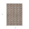 Homeroots 3' X 5' Brown And Beige Geometric Washable Indoor Outdoor Area Rug 594983 - alternate 3