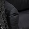 Leisuremod Mendoza Charcoal Wicker Hanging 2 person Egg Swing Chair with Dark Grey Cushions MSCCH-53DGR - alternate 9