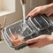Eco Harmony Products Microwaveable Food Container, Rectangular with Lid, 2 compartments, 32oz, 150PK 804555 - alternate 5