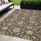 Homeroots 5' X 8' Chocolate Ivory And Gray Moroccan Washable Indoor Outdoor Area Rug 605152 - alternate 1