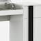 Homeroots 39" White Single Drawer Vanity Chest With Mirror 370775 - alternate 4