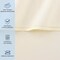Arkwright Home Microfiber Flat Sheets King Ivory w/ Green Hem - Case of 24, 24PK MFS-108110-IV - alternate 4