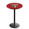 Holland Bar Stool Co 36" Blk Wrinkle Florida Panthers Pub Table, 36" dia. Top L214B3636FlaPan - alternate 1