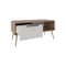 Homeroots 36in Beige Wood Fireplace Entertainment Center 725191 - alternate 3