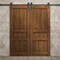 Sartodoors Modern Double Barn Door 60 x 80 inches, Ego 5012 Cognac Oak Veneer, 13FT Rail Track Set, Solid Pa EGO5012DB-DKO-60 - alternate 3