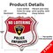 Signmission No Loitering Shield Sign Police Enforced, 12 inch X 12 inch, Aluminum Metal Sign, 2PK SHI-A-2PACK-12-396 - alternate 2