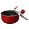 Better Chef 1.5 Quart Ceramic Coated Saucepan in Red with Glass Lid SP3 - alternate 3