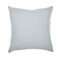 Homeroots 24" Light Blue Check Cotton Blend Throw Pillow  With Embroidery 549435 - alternate 3