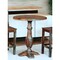 Homeroots 36" Brown Rounded Solid Wood Pedestal Base Dining Table 488597 - alternate 3