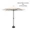 Pure Garden 9-Foot Outdoor Patio Umbrella with Base, Tan 50-101-TBB - alternate 1
