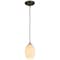 Access Lighting Brandy FireBird, Pendant, Oil Rubbed Bronze Finish, White Firebird Glass 28023-1C-ORB/WHTFB - alternate 1
