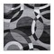 World Rug Gallery Contemporary Abstract Circles Soft Area Rug 6 ft 6 in x 6 ft 6 in Square Gray 105GRAY6SQ - alternate 2