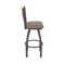 Holland Bar Stool Co Eleanor 30in Swivel Bar Stool with Bronze Finish, Medium Back and Canter Earth Seat 880 - alternate 5