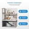 Edendirect 34 pt. 2,500 sq. ft. Energy Star Dehumidifier with 0.53 Gal Bucket and Continuous Drain, in White ZRPD14ES - alternate 5