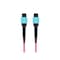 Monoprice MM OM4 OFC  MTP-16 Elite UPC (F) to MTP-16 Elite UPC (F) 16-Fiber OFNP Type B Magenta 3m 48210 - alternate 3