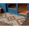 Homeroots 3' X 5' Copper Brown And Beige Tribal Washable Indoor Outdoor Area Rug 598106 - alternate 1