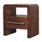 Homeroots 23" Brown Solid Wood Two Drawer Nightstand 701720 - alternate 4