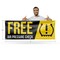 Signmission Free Air Pressure Check, 24 Inch x 72 Inch, Vinyl Banner B-72-30641 - alternate 3