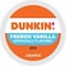 Dunkin K-Cup French Vanilla Coffee, Compatible with Keurig Brewer, Medium, K-Cup, French Vanilla, 4PK 5000363272 - alternate 1