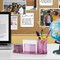 Acrimet Millennium Desktop Organizer Cup Caddy Plastic with 200 Sheets Memo Paper Clear Pink Color 740.8 - alternate 5