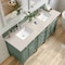 James Martin Vanities Brittany 72" Dbl Vanity, Smokey Celadon, w/ 3 CM Siberian Silestone Top w/FreePower Wireless Charger 650-V72-SC-FSFR - alternate 4