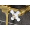 Kingston Brass Two-Handle Wall Mount Bridge Kitchen Faucet with Brass Sprayer, Brushed Brass KS2447PXBS - alternate 4