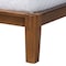Baxton Studio Mariette Japandi Dark Grey Teddy Fabric and Walnut Brown Wood Queen Bed 257-14142-ZORO - alternate 7