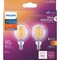 Signify Ultra Definition 60W Equivalent Soft White G16.5 Candelabra LED Decorative Light Bulb, 2PK 573329 - alternate 2