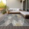 Homeroots 8' X 10' Pewter Gray And Gold Argyle Washable Indoor Outdoor Area Rug 613732 - alternate 8