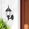 Homeroots Matte Black Globe Lantern Wall Light 398564 - alternate 5
