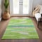Homeroots 9' X 12' Lime Green And Sky Blue Abstract Washable Indoor Outdoor Area Rug 612519 - alternate 5