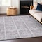 Homeroots 8' X 10' Lavender And Silver Medallion Washable Indoor Outdoor Area Rug 589341 - alternate 3