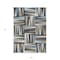 Homeroots 5' X 8' Navy Blue Brown And Beige Geometric Washable Indoor Outdoor Area Rug 598281 - alternate 4