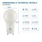 Euri Lighting A19 LED Bulb, 9W, 810 lm, 60W Eq., 5000K Cool White, GU24, CEC/JA8, UL EA19-9W5050CG - alternate 3
