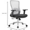 Leisuremod Adorit Ergonomic Office Chair - Mesh Back, Cotton Seat, Adjustable Height & 360 deg Swivel AO60LGR - alternate 5