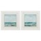 Homeroots Set of Two 19" X 19" White and Blue Ocean Wall Decor, 2PK 365263 - alternate 3