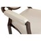 Leisuremod Flaco Leather Dining Arm Chair, Aluminum Frame with Wood Finish FCAWN-19PW - alternate 5