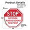 Signmission Stop No Truck Drivers Beyond This P, 18 inch X 18 inch, Vinyl Decal, 2PK OC-D-2PACK-18-266 - alternate 3