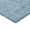 Homeroots 8' Sky Blue And Ivory Round Damask Washable Indoor Outdoor Area Rug 603361 - alternate 6