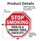 Signmission Stop Smoking This Is a Smoke Free F, 18 inch X 18 inch, Vinyl Decal, 2PK OC-D-2PACK-18-88 - alternate 2