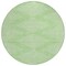 Homeroots 8' Mint Green And Ivory Round Geometric Washable Indoor Outdoor Area Rug 598594 - alternate 8
