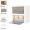 Home-Complete Set of 2 Collapsible Storage Bins 23Qt Capacity Organizers with Lids and Front Doors ST-CLPBIN-SML2 - alternate 5