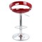 Elama 2 Piece Retro Adjustable Bar Stool in Cherry with Chrome Base ELM-806-CHERRY - alternate 5