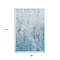 Homeroots 9' X 12' Light Blue And Ivory Abstract Washable Indoor Outdoor Area Rug 643551 - alternate 2