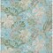 Homeroots 3' X 5' Teal Blue Olive Green And Beige Botanical Leaves Washable Indoor Outdoor Area Rug 618412 - alternate 4