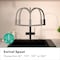 Hansgrohe Talis N Semi-Pro PowderSpray Kitchen Faucet 1.75 GPM in Matte Black 72861671 - alternate 4