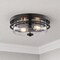 Vaxcel Grace 2-Light Flush Mount Ceiling Light, Matte Black, Clear Glass, 14.75-In. C0378 - alternate 5
