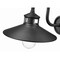 Z-Lite RLM 1-Light Outdoor Wall Light, 12 in W x 11.75 H, Sand Black 5027M-BK - alternate 4