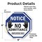 Signmission Notice No Admittance Employees Only, 6 inch X 6 inch, Vinyl Decal, 2PK OC-D-2PACK-6-52 - alternate 3