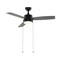 Jonathan Y Blair 42" 1-Light Modern Minimalist 3-Speed Iron Height Adjustable Integrated LED Ceiling Fan w/Pull JYL9725A - alternate 1